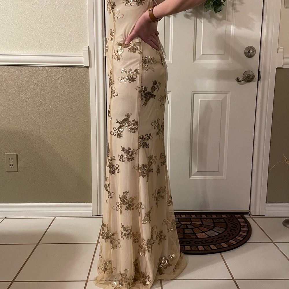 Gold dress